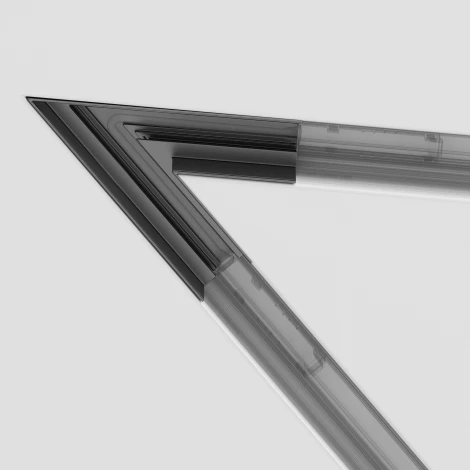 Угол-соединитель 45° Gravity встраиваемый черный (магнитный) Maytoni Technical TRA010CLS-42B