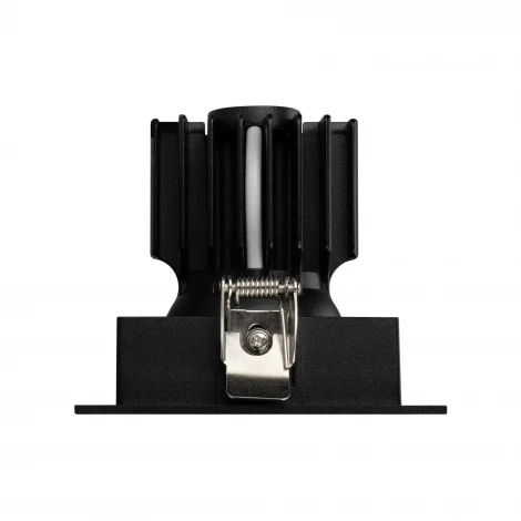 Встраиваемый светильник светодиодный MS-VORTEX-BUILT-S90x90-12W Warm3000 (BK-BK, 40 deg, 230V) (Arlight, IP20 Металл) 057954