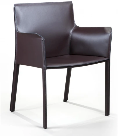 Стул с подлокотниками Barrie, кожа коричневый Top Concept BARRIE 2000000000114