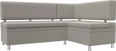 Диван кухонный угловой Стайл правый угол (Бежевый/Рогожка) Лига Диванов арт.122524