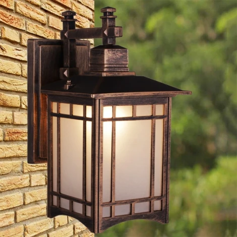 Настенный фонарь уличный Reluce 08245-0.2-001U BKG