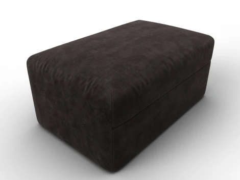 Модуль пуф Лига-060 НПБ (ЛДСП,Брус,Фанера,Велюр/Коричневый) Лига Диванов 129587