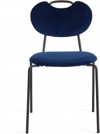 Обеденный стул Tetchair DANTON (Металл,Ткань/Синий)