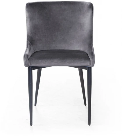 Стул JAZZ, бархат серый 27/черный конус Top Concept JAZZ 75890