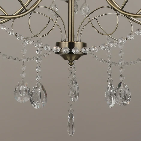 Подвесная люстра Reluce 01666-0.4-05 (220V, подвески, на цепи, подсвечник, свеча)