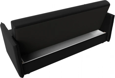 Диван-книжка Лига-018 (Черный/Экокожа) Лига Диванов арт.117889