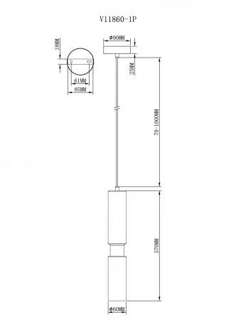 Подвесной светильник Moderli Telma V11860-1P