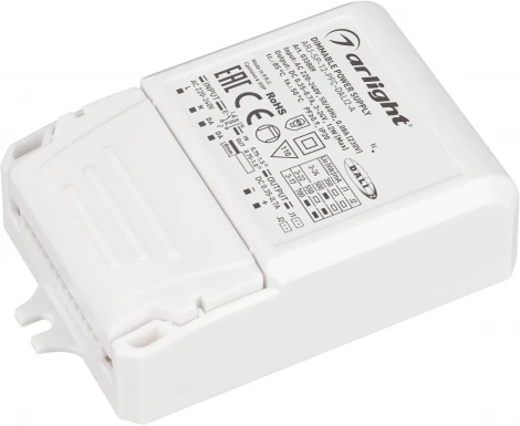 Блок питания ARJ-SP-12-PFC-DALI2-A (12W, 3-24V, 0.35-0.7A) (Arlight, IP20 Пластик, 5 лет) 033809