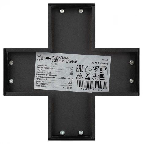 Настенно-потолочный светильник светодиодный ЭРА SML-AC-3-6W-6K-XB