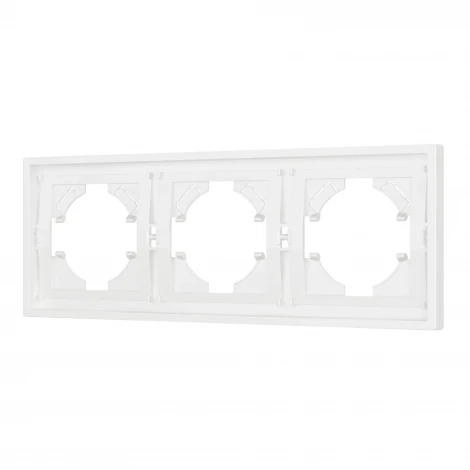 Рамка пластиковая FRM-TENDO-SFPL-3-WH (Arlight, Матовый белый) 054653