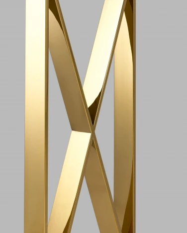 Консоль Stool Group КРОСС 115*30 золото стекло smoke УТ000004650