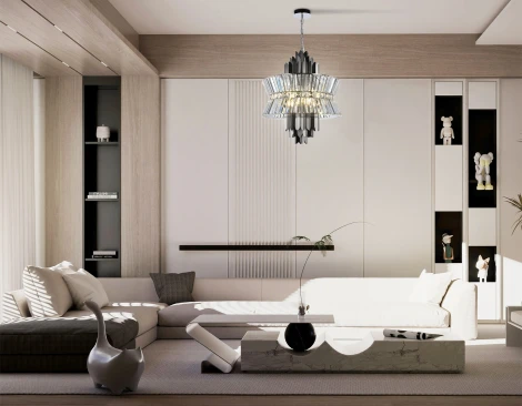 Подвесная люстра с хрусталем Ambrella High Light LH41020 (220V, на цепи)