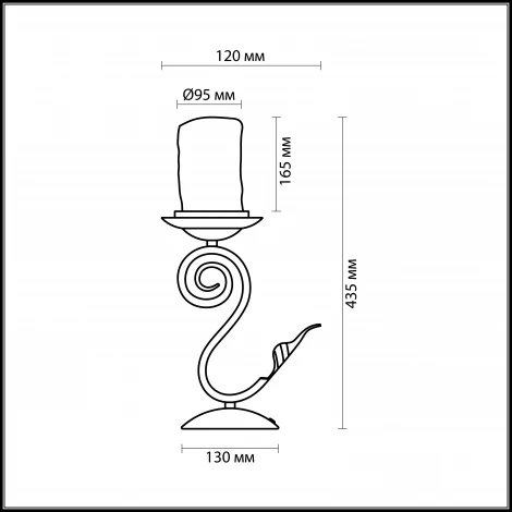 Интерьерная настольная лампа Odeon Light Bosta 2438/1T