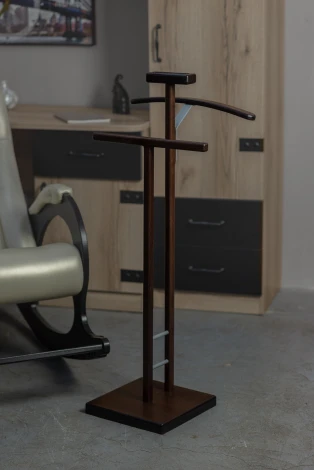 Вешалка костюмная ГАЛАНТ 340 металлик/ темно-коричневый от фабрики Mebelik