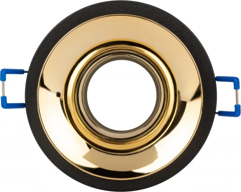 Встраиваемый точечный светильник ЭРА KL103 BK/GD (12V, круглые)