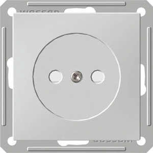 Розетка встраиваемая без заземления со шторками (белый) Systeme Electric W59 RS16-151-1-86