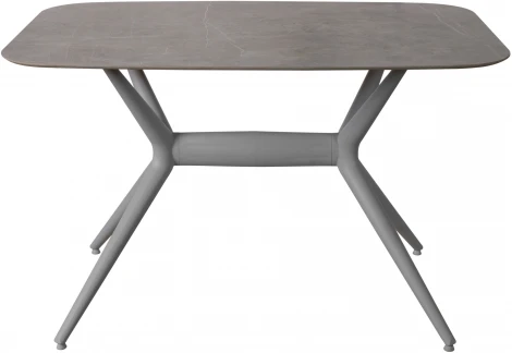 Стол обеденный обеденный JET CERAMIC прямоугольный 120*80 (Термопластичный полимер, Серый) FA Grigio Pietra di luna 80х120