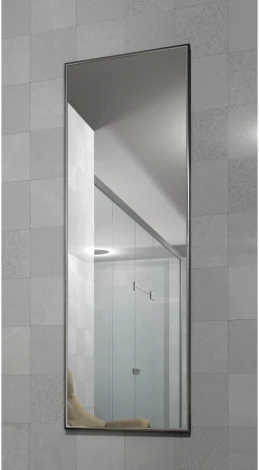 Зеркало настенное в раме Сельетта-5, глянец серебро 150 см х 50 см от фабрики Mebelik