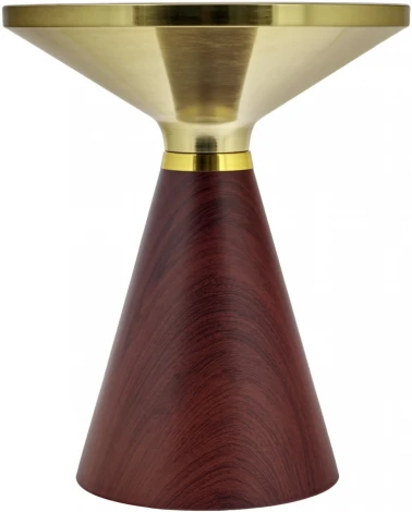 Кофейный столик Vision диам.40см x 54см, металл под дерево, керамика Bradexhome арт.FR 1036