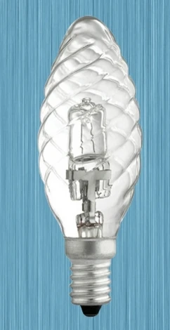 Лампочка галогенная свеча E14 42W 220V 630 lm 2700K желтое теплое свечение Novotech 456029