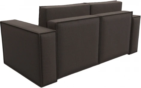 Диван прямой Куба мини (Коричневый/Рогожка) Лига Диванов арт.121890