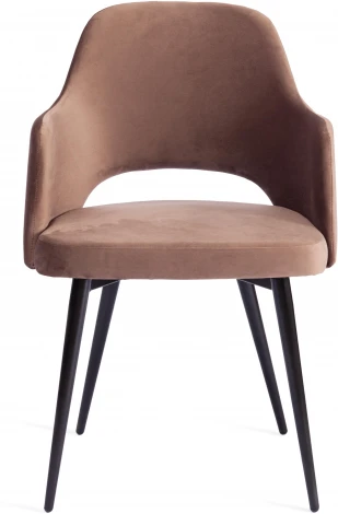 Обеденный стул Tetchair VALKYRIA (Ткань,Металл/Коричневый,Черный )