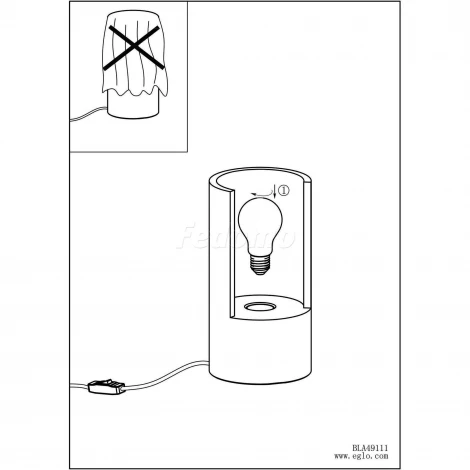 Интерьерная настольная лампа Eglo Lynton 49112