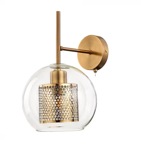 Бра Arte Lamp Manchester A7620AP-1AB (220V, выключатель, шар)