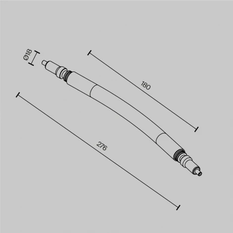 Гибкий коннектор Maytoni Accessories for system Axity CA005FC-B (48V)