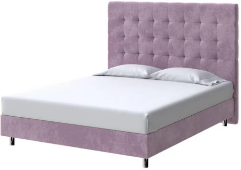 PROxSON Кровать Madrid Boxspring Standart (Ткань: Велюр Лофти Слива) 80x200