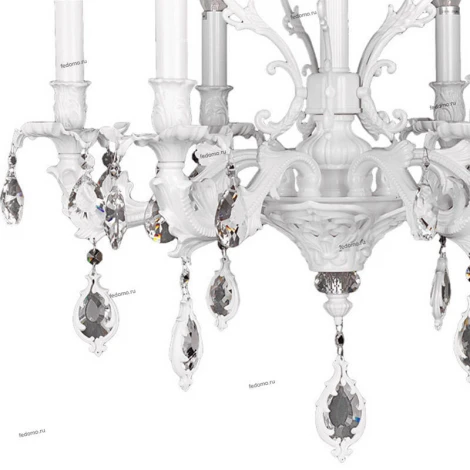 Подвесная люстра Omnilux Senis OML-74713-06 (220V, подвески, на цепи, подсвечник, свеча)