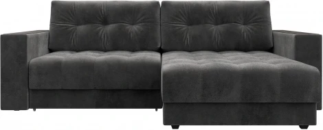 Диван угловой с декором Лига-049 НПБ Лига Диванов (Велюр) арт.128474