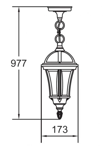 Уличный светильник подвесной Oasis Light Rome S 95205