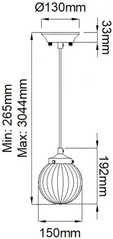 Подвесной светильник Elstead Cosmos DL-COSMOS-1P (220V, на проводе)
