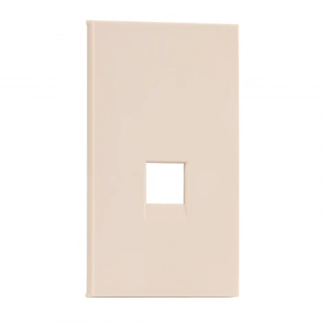 Интернет RG-45/RG11 накладка 2 модульная песочный матовый Meiton AM07M2