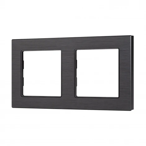 Рамка алюминиевая FRM-PRESTO-ALS-2-BK (Arlight) 043855