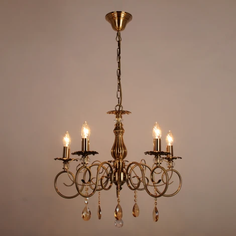 Подвесная люстра Abrasax Daniela SY40078/5 (220V, на цепи, свеча)