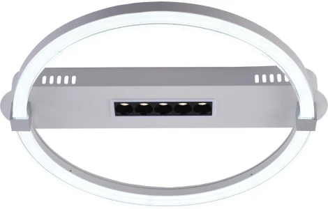 Потолочная люстра Escada Aspect 10253/1LED 26+3Вт, 2690Лм, металл/акрил, хром (регулировка яркости, 220V, пульт управления, круглые)