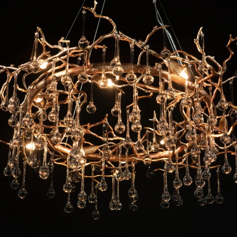 Подвесная люстра Loft IT Bijout 10068/800 GB (220V, на тросе, ветки)