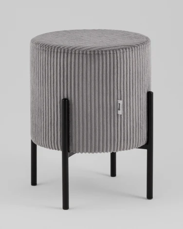 Пуф Stool Group Спейси велюр рельефный бежевый арт.УТ000040017