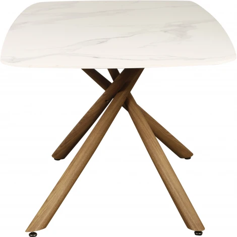 Стол обеденный IST-CASA Неаполь160 TW-1162-T-1,160x90x76 см, белый мрамор