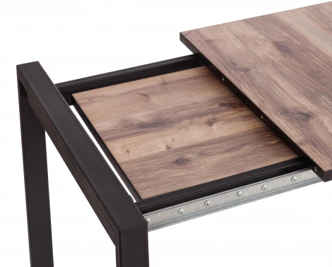 Стол GALEON ЛДСП/HPL/металл, 110 x 70+45 75 см, Берёза Таксус/чёрный Tetchair 19746