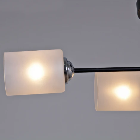 Потолочная люстра на штанге Reluce 70187-0.3-04 BK+CR (220V)