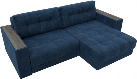 Диван угловой с декором Лига-049 НПБ Лига Диванов (Велюр) арт.128464