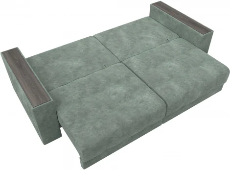 Диван прямой с декором Лига-049 НПБ Лига Диванов (Велюр) арт.128395