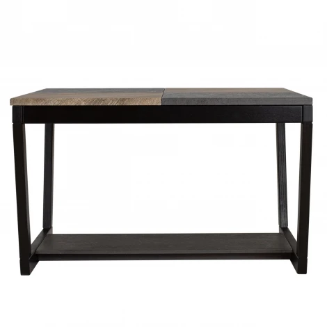 Стол журнальный BeautyStyle 32 дуб крымский состаренный/серый бетон/венге Mebelik 009359