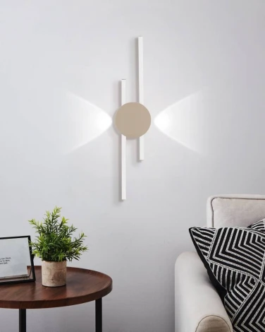 Настенный светильник светодиодный алюминий, песочный, белый Eglo Venticello 902126