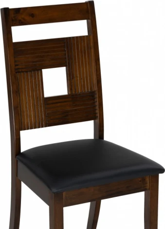 Деревянный стул Kubik (Kubik dirty oak / black) Woodville арт.15525