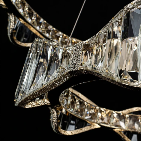 Подвесная люстра светодиодная хрустальная Modelux MODELUX ML.785.800.500 CP