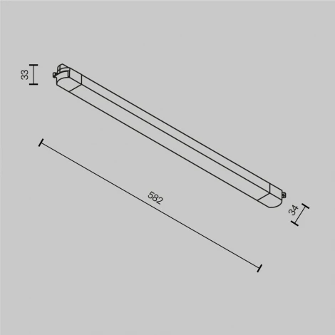 Трековый светильник однофазный светодиодный 24W 220V Maytoni Technical Basis TR000-1-24W4K-W_1
